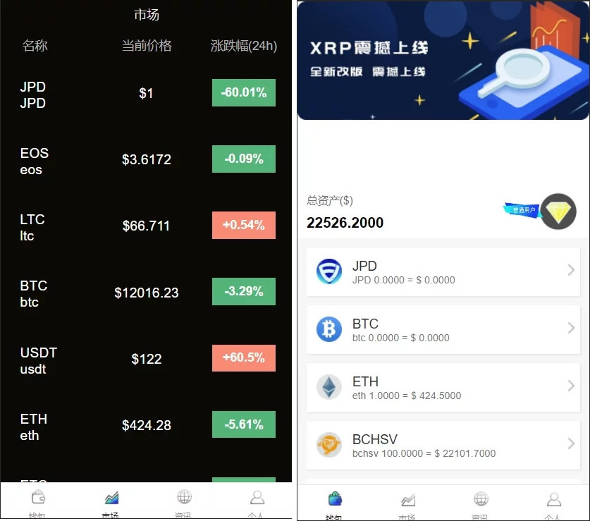 多币种区块链交易所 / 存取功能齐全 / 最新价格走势-星辰源码网