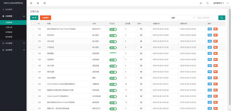 HulaCWMS呼啦企业网站管理系统 v3.0-星辰源码网