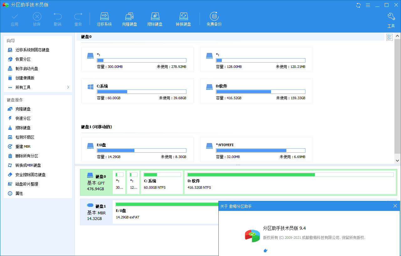 分区助手技术员v9.4.0特别版-星辰源码网