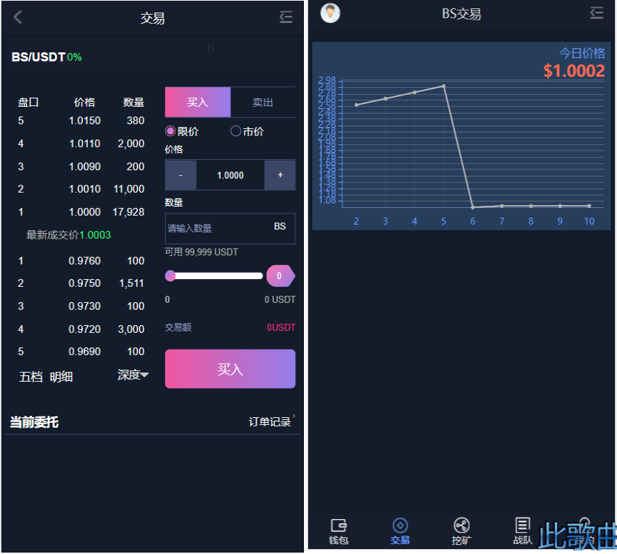 BS比特之星挖矿/交易源码-星辰源码网