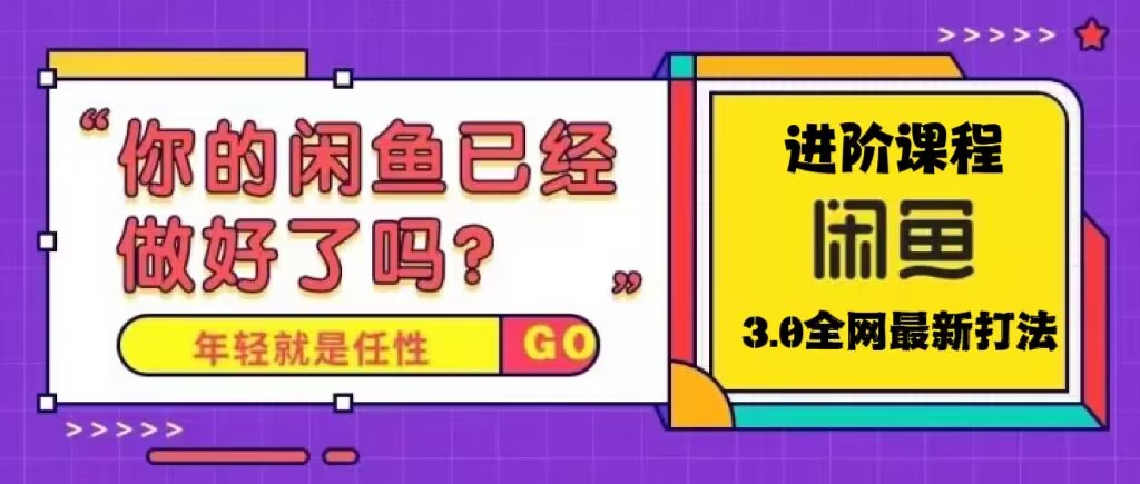 火爆全网的咸鱼玩法进阶课程，单号日入1K的咸鱼进阶课程-星辰源码网