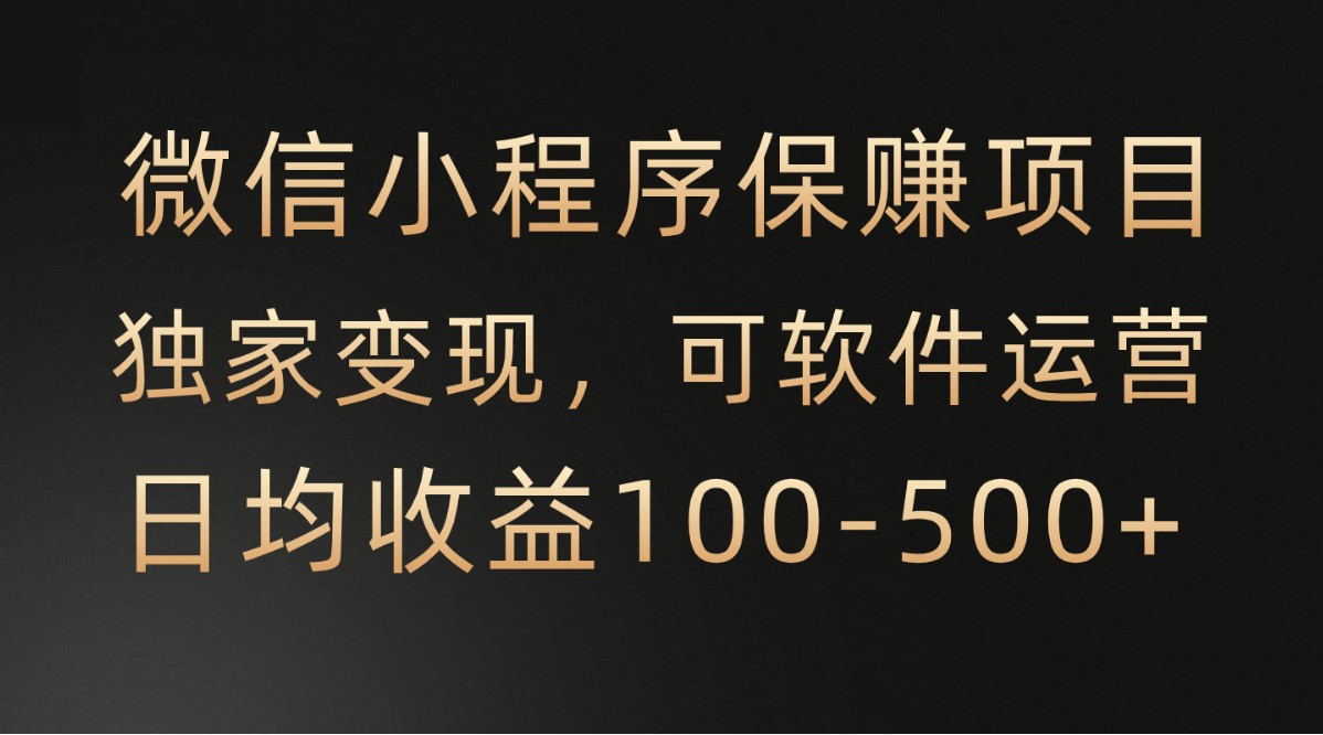 腾讯官方项目，可软件自动运营，稳定有保障，时间自由，永久售后，日均收益100-500+-星辰源码网