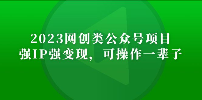 2023网创类公众号月入过万项目，强IP强变现，可操作一辈子-星辰源码网