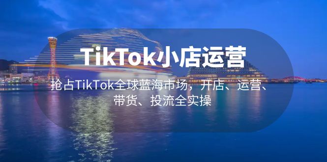 TikTok小店运营 抢占TikTok全球蓝海市场，开店、运营、带货、投流全实操-星辰源码网