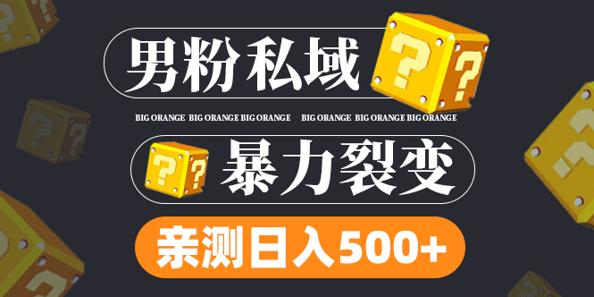 男粉私域项目：亲测男粉裂变日入500+（视频教程）-星辰源码网