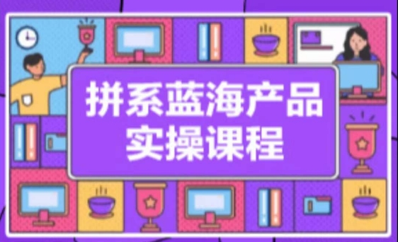 拼系冷门蓝海产品实操课程，从注册店铺到选品上架到流量维护环环相扣-星辰源码网