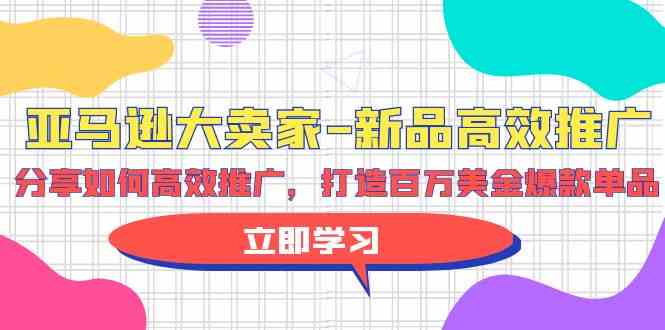 （9945期）亚马逊 大卖家-新品高效推广，分享如何高效推广，打造百万美金爆款单品-星辰源码网