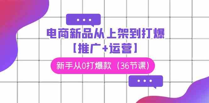 （9286期）电商 新品从上架到打爆【推广+运营】，新手从0打爆款（36节课）-星辰源码网