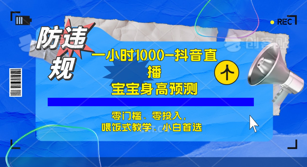 半小时1000+，宝宝身高预测零门槛、零投入，喂饭式教学、小白首选-星辰源码网