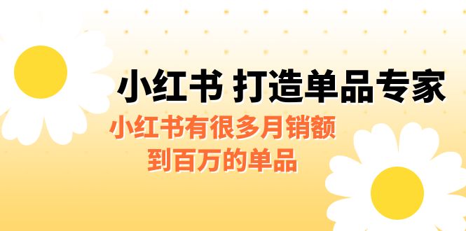 某公众号付费文章《小红书 打造单品专家》小红书有很多月销额到百万的单品-星辰源码网