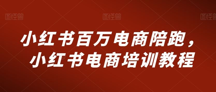 小红书百万电商陪跑，小红书电商培训教程-星辰源码网