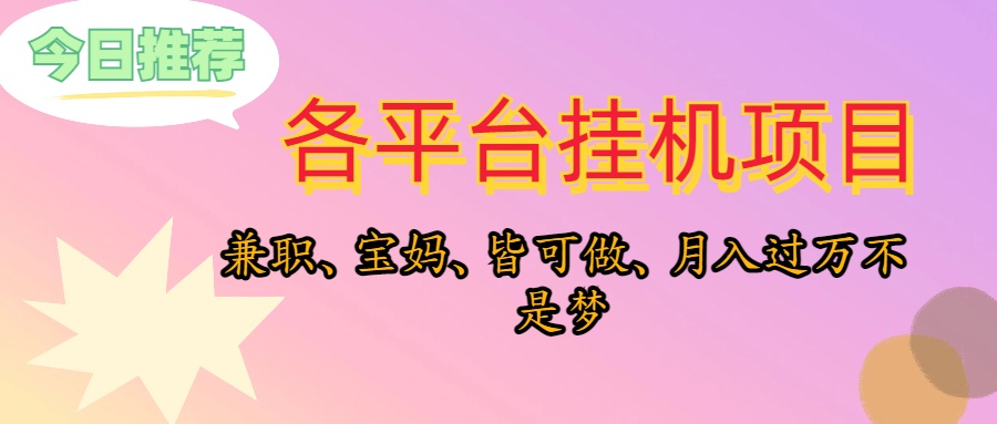 （10642期）靠挂机，在家躺平轻松月入过万，适合宝爸宝妈学生党，也欢迎工作室对接-星辰源码网