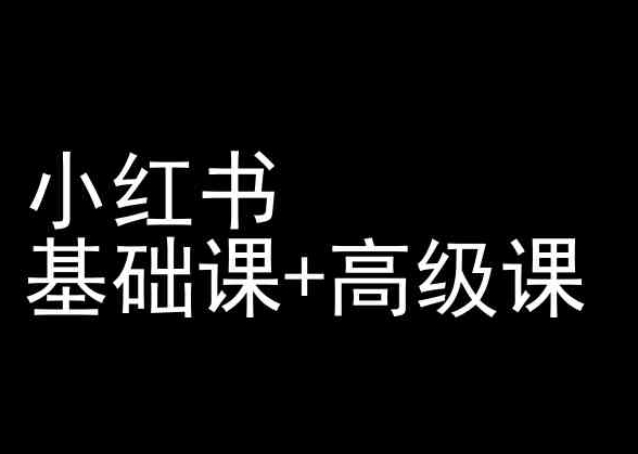 小红书基础课+高级课-小红书运营教程-星辰源码网