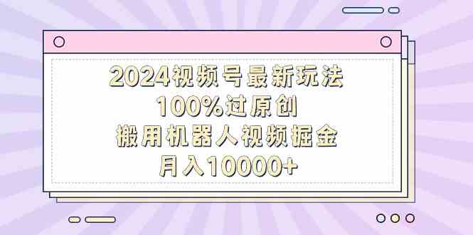 （9151期）2024视频号最新玩法，100%过原创，搬用机器人视频掘金，月入10000+-星辰源码网