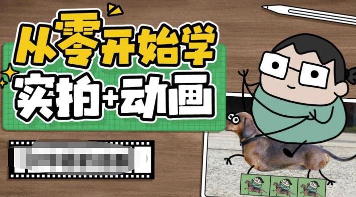 从零开始学实拍加动画，实拍加动画创意教程（49节视频课）-星辰源码网