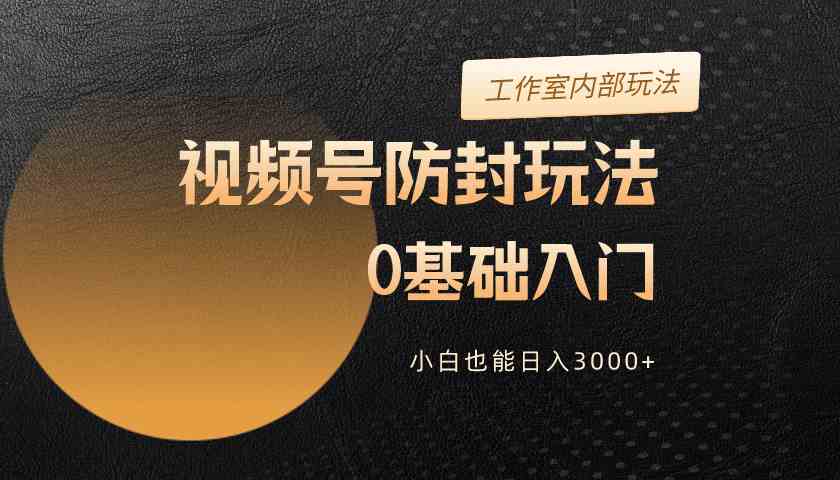 （10107期）2024视频号升级防封玩法，零基础入门，小白也能日入3000+-星辰源码网