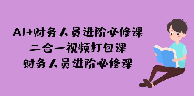 AI + 财务人员进阶必修课二合一视频打包课，财务人员进阶必修课-星辰源码网