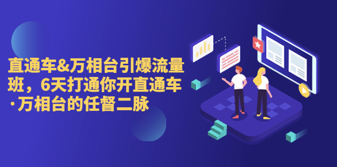 直通车+万相台引爆流量班，6天打通你开直通车·万相台的任督 二脉-星辰源码网