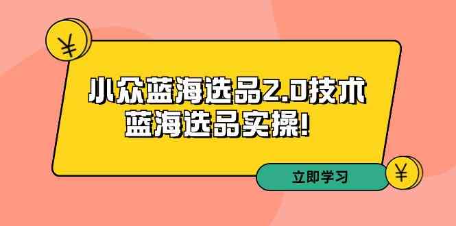 （9189期）拼多多培训第33期：小众蓝海选品2.0技术-蓝海选品实操！-星辰源码网